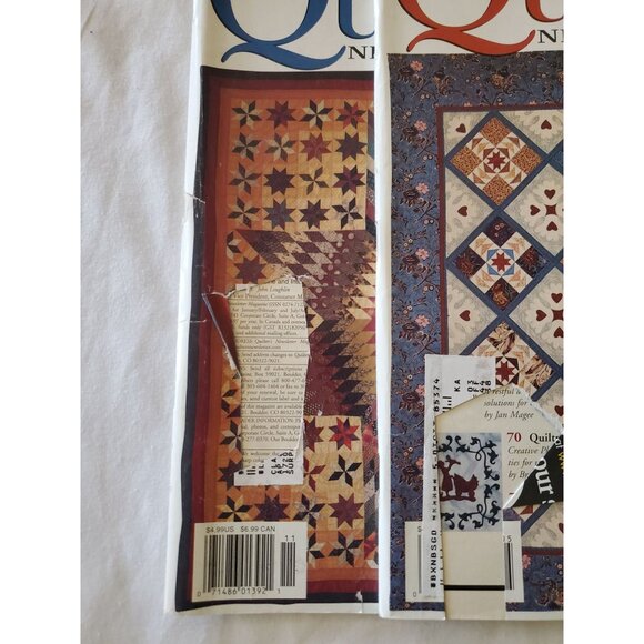 10 Quilters Newsletter Magazines 1987-2005 Assorted Vintage Issues Mostly 90s - Picture 3 of 9